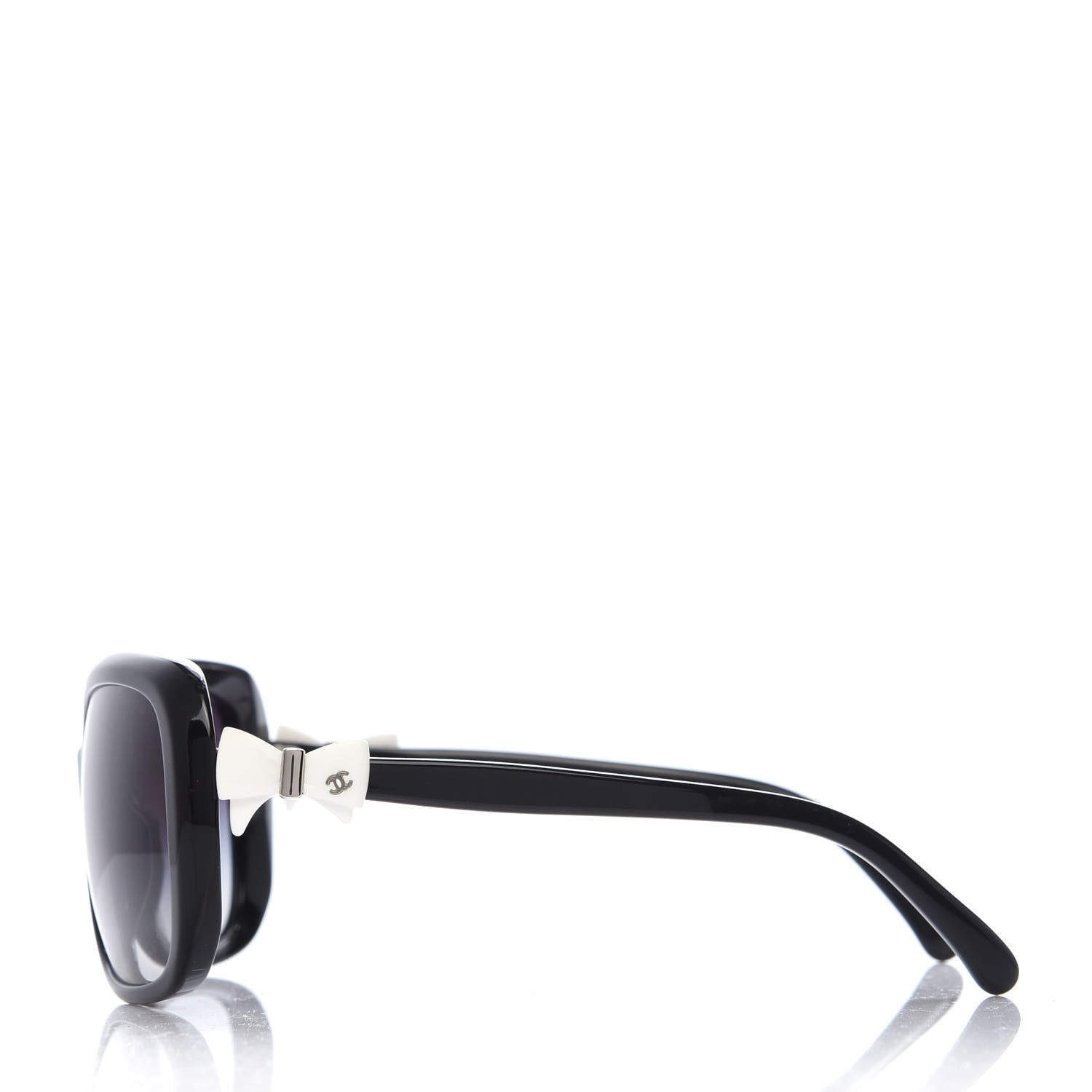 Chanel CC Bow Sunglasses 5171 Black White 3 of 8