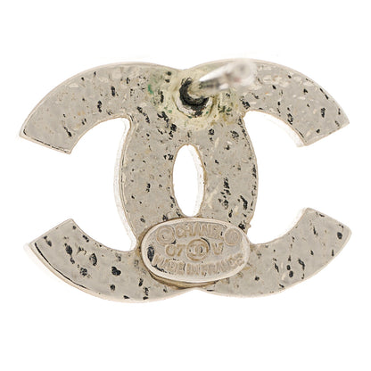 Chanel Crystal CC Earrings Silver 5 of 6