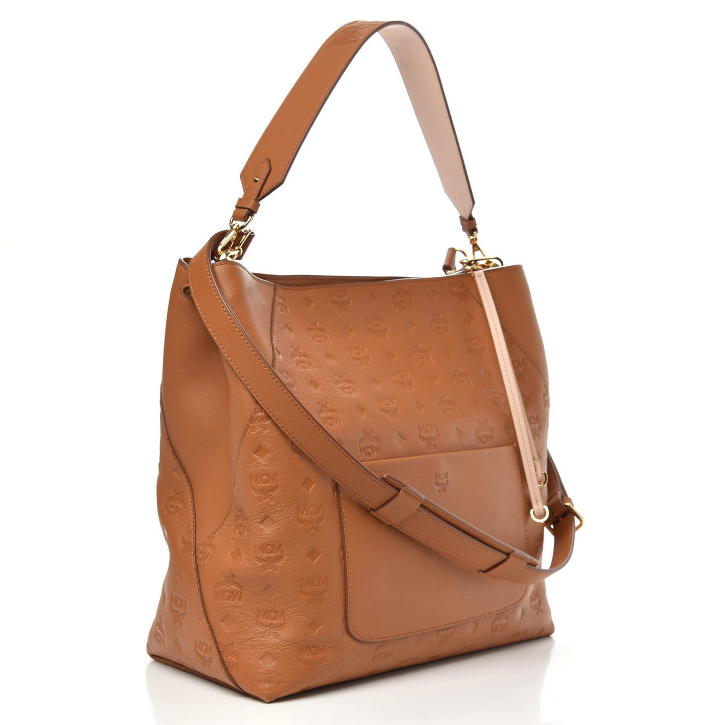 Calfskin Ottomar Monogram Large Klara Hobo Cognac