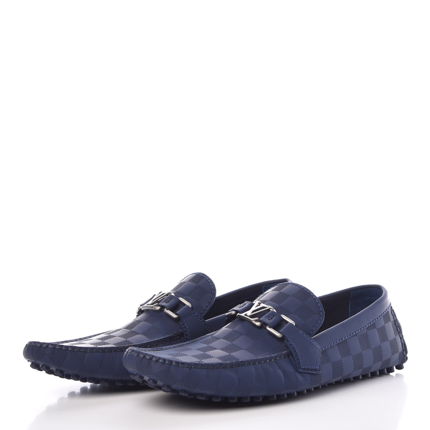 Louis Vuitton Damier Infini Mens Hockenheim Moccasin Loafers 10.5 Cosmos 3 of 8