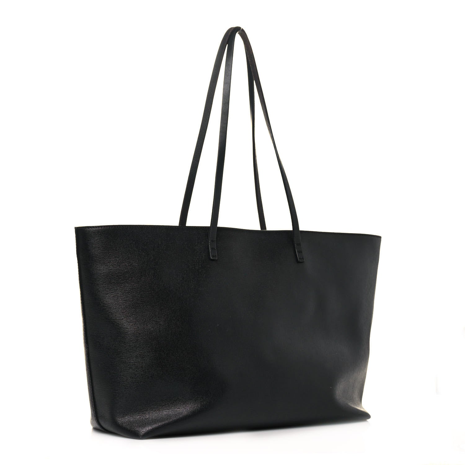 Fendi Vitello Elite Flowerland Medium Roll Tote Black 3 of 16