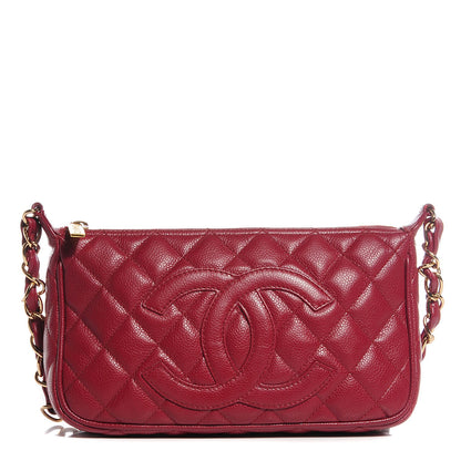 Chanel Caviar Quilted Shoulder Bag Red 1 of 7