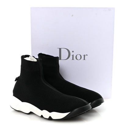 Christian Dior Technical Knit F. Two Point Zero High Top Sneakers 38.5 Black 17 of 18
