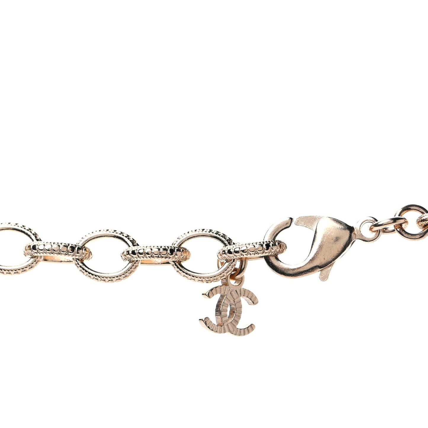Pearl Crystal CC Short Necklace Gold