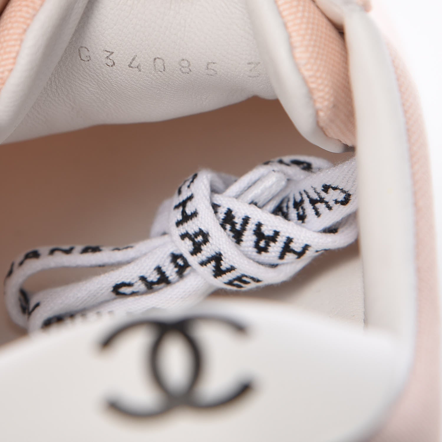 Chanel Canvas Womens Sneakers 37 Light Pink 9 of 10