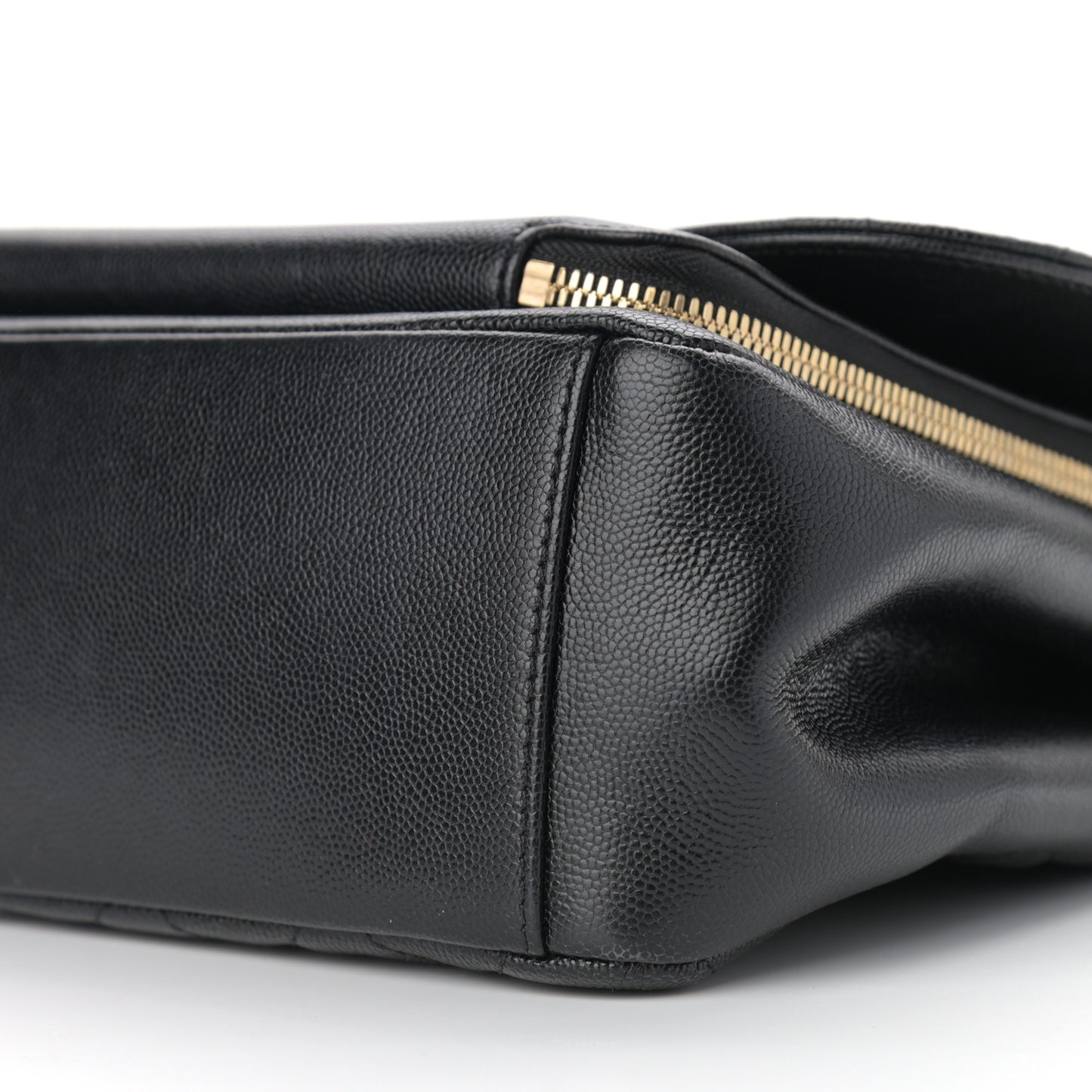 Caviar Quilted Large Business Affinity Flap Black
