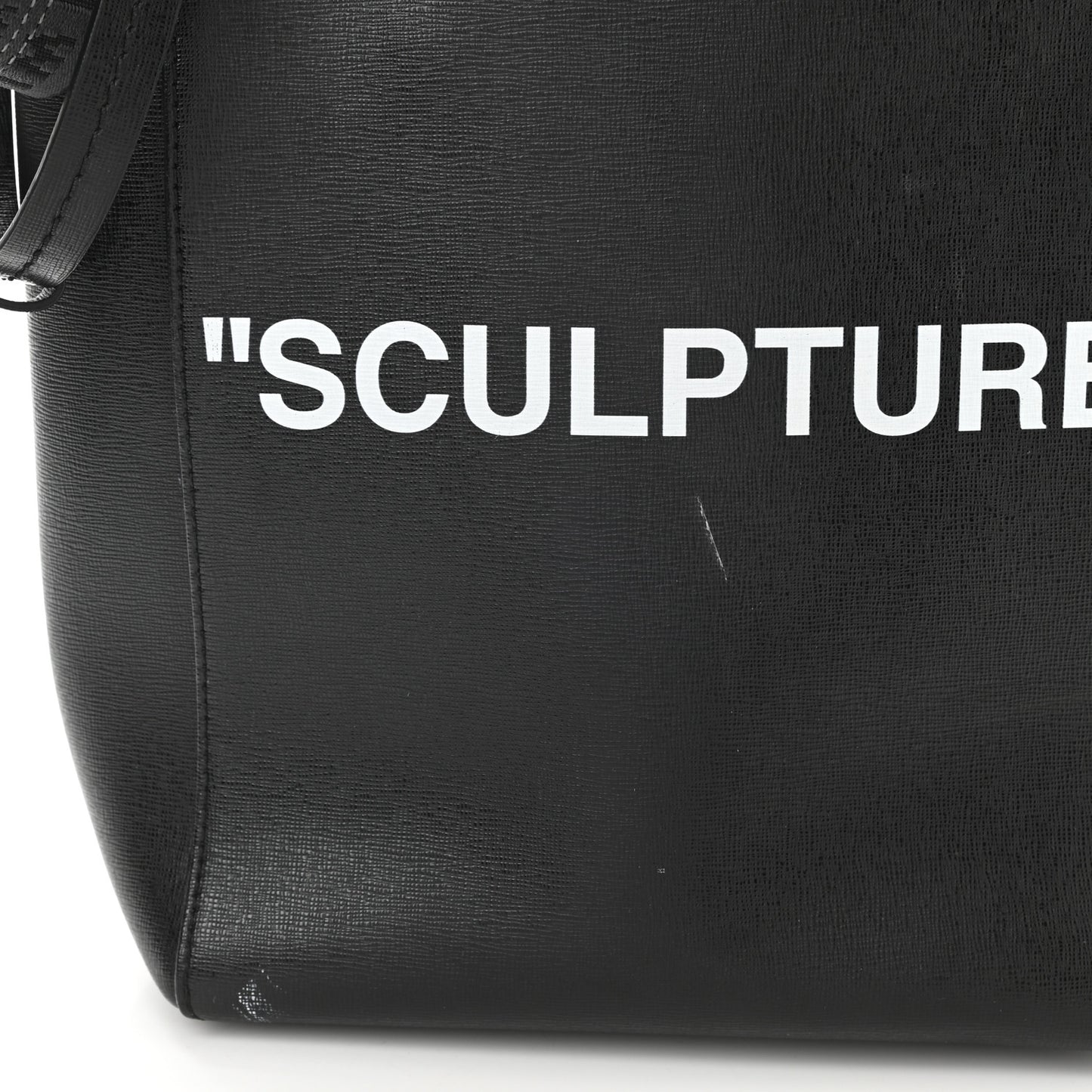 Calfskin Sculpture Tote Bag Black
