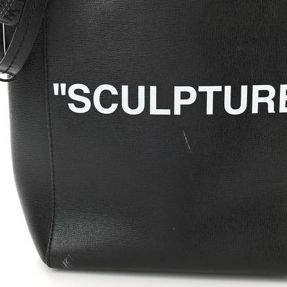 Off-White Calfskin Sculpture Tote Bag Black 9 of 9