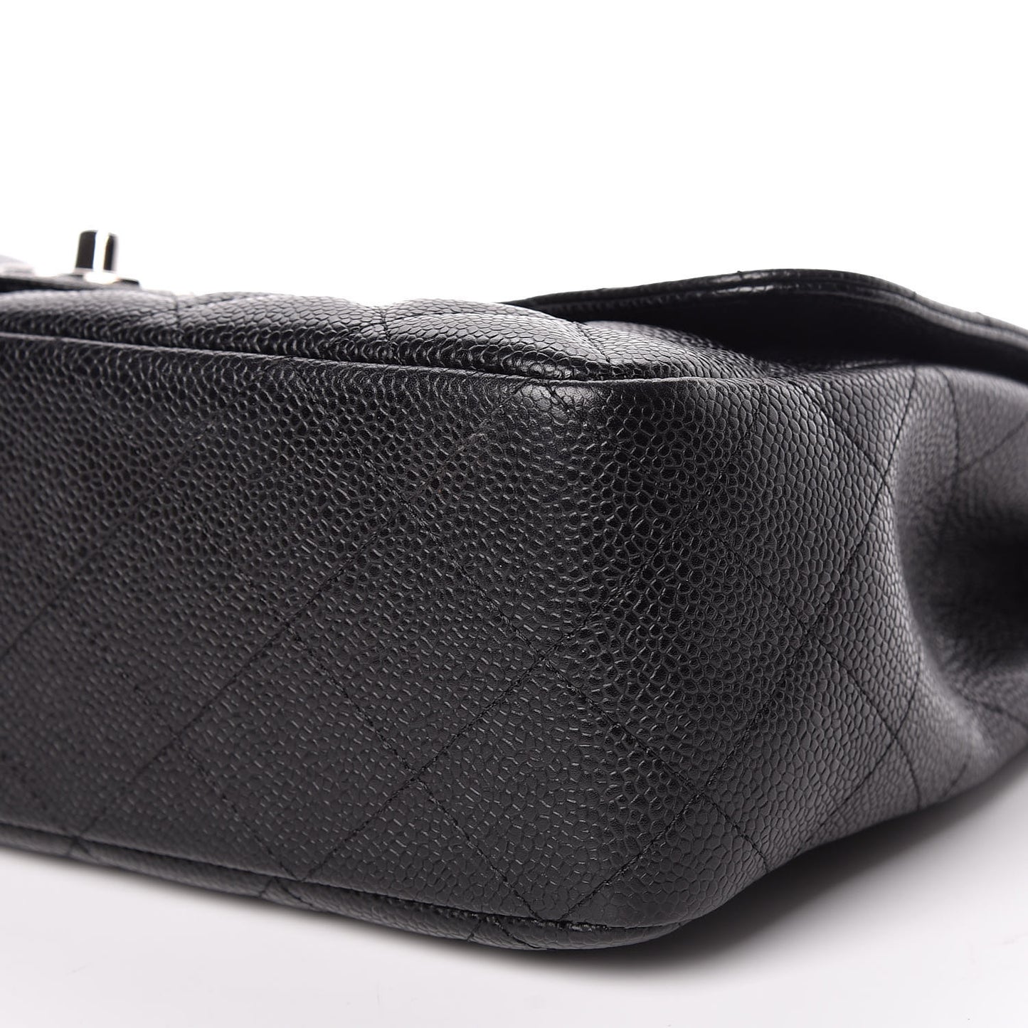 Caviar Quilted Jumbo Single Flap Black