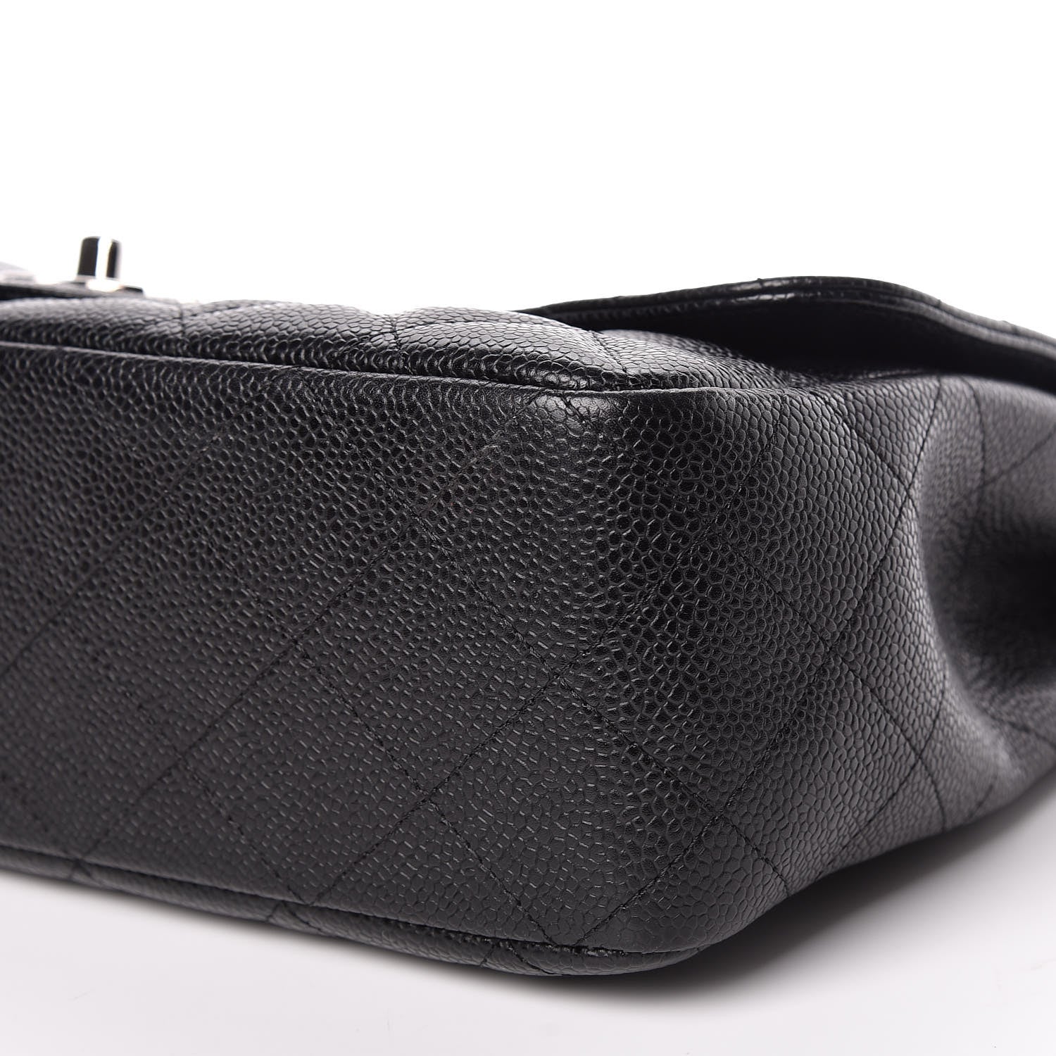 Chanel Caviar Quilted Jumbo Single Flap Black 7 of 13
