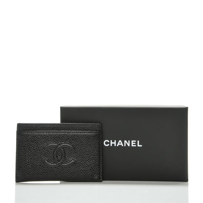 Chanel Caviar Timeless CC Card Holder Black 9 of 9