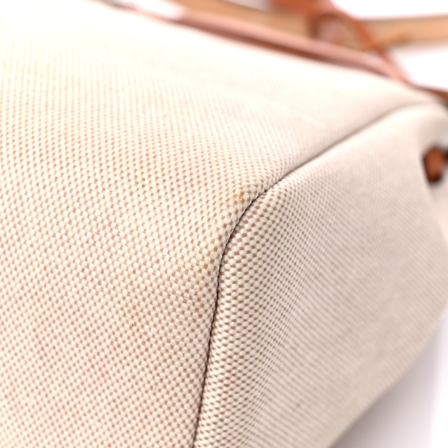 Hermes Toile Vache Calfskin Herbag 30 PM Black Natural 12 of 20