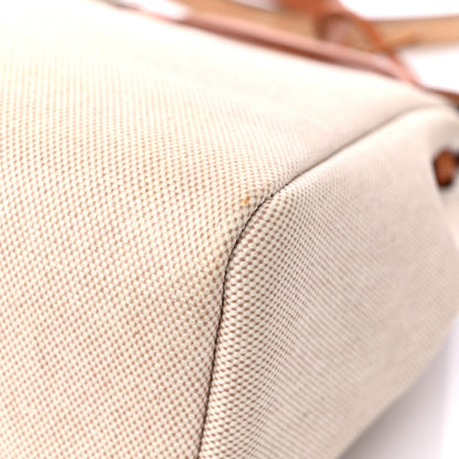 Hermes Toile Vache Calfskin Herbag 30 PM Black Natural 12 of 20