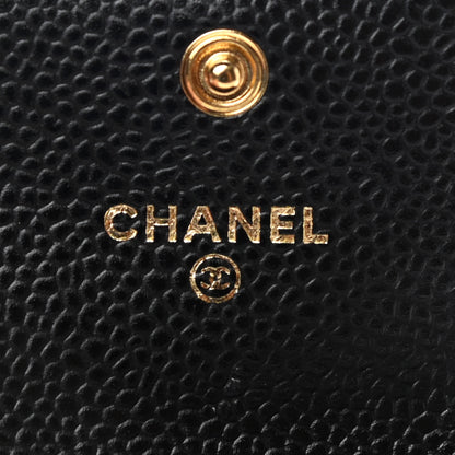 Chanel Caviar Quilted Flap Card Holder Black 6 of 8