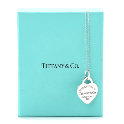 Tiffany Sterling Silver Medium Return to Tiffany Heart Pendant Necklace 7 of 7