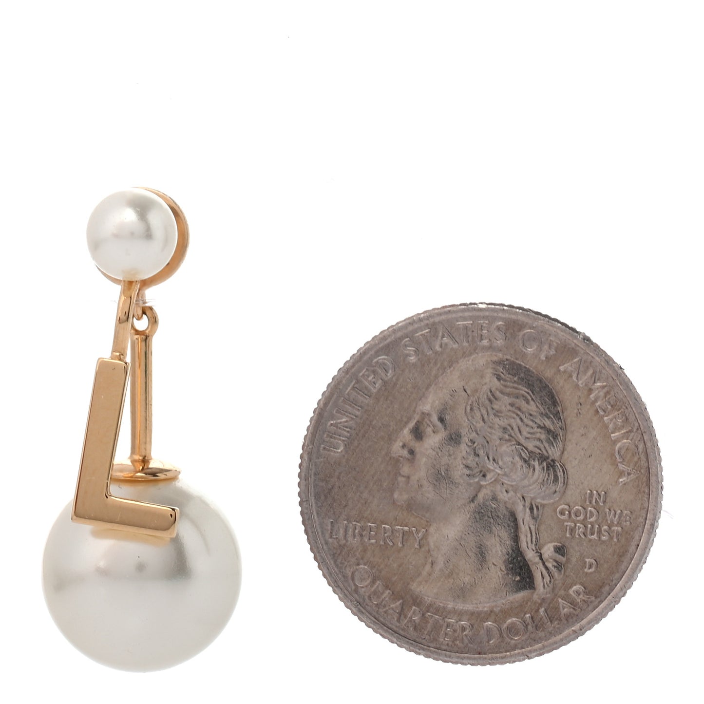 Pearl My ABCDior L Tribale Earring Gold