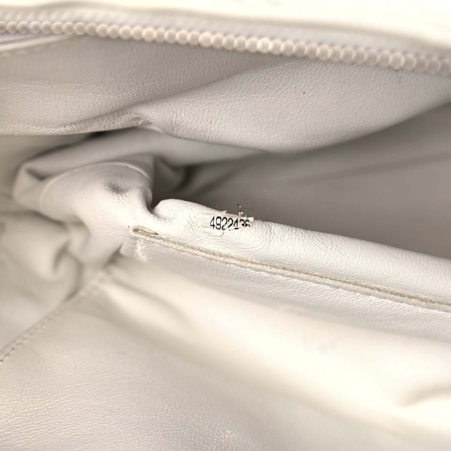 Chanel Caviar Quilted Shoulder Bag White 12 of 17