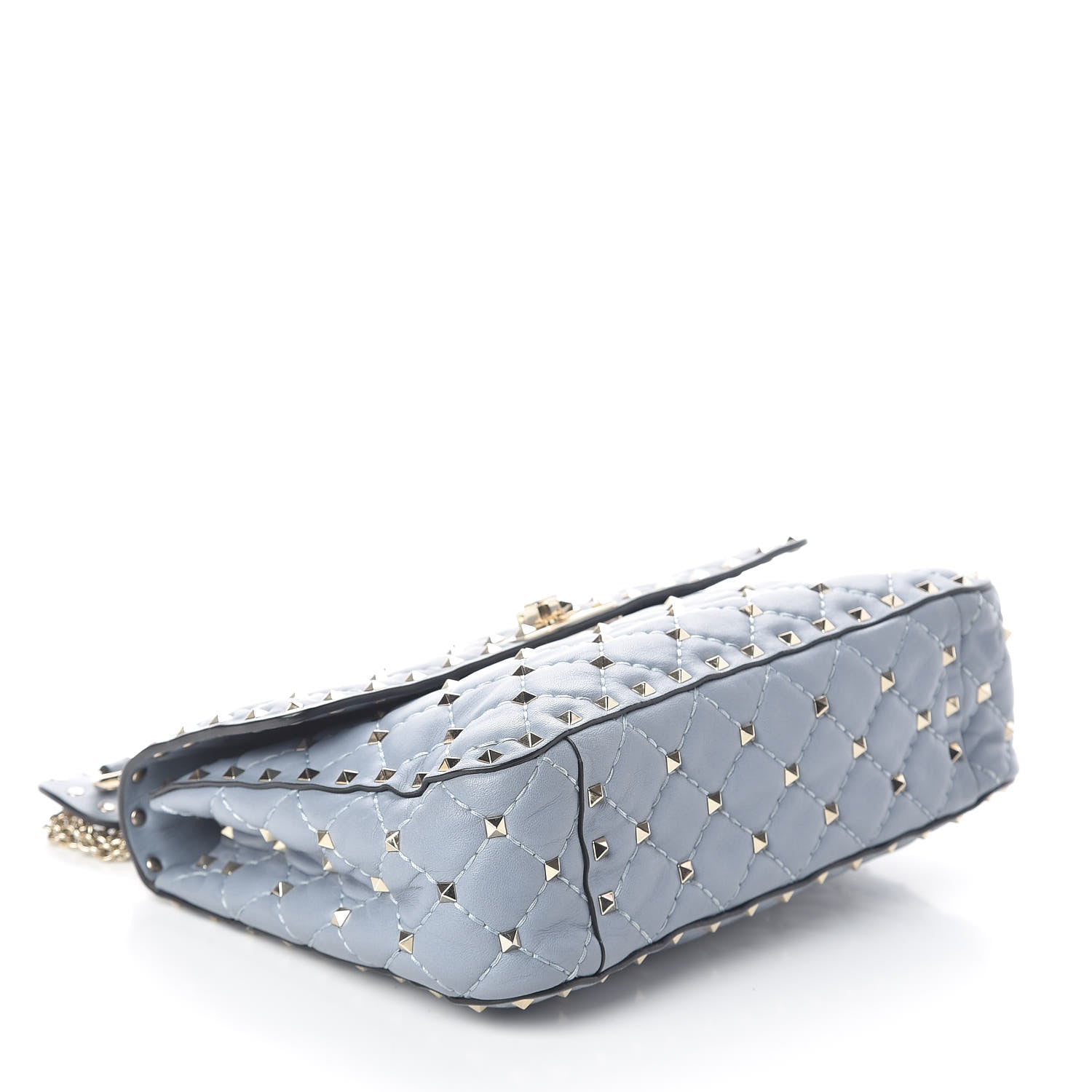 Valentino Garavani Nappa Medium Rockstud Spike Shoulder Bag London Stone 4 of 10