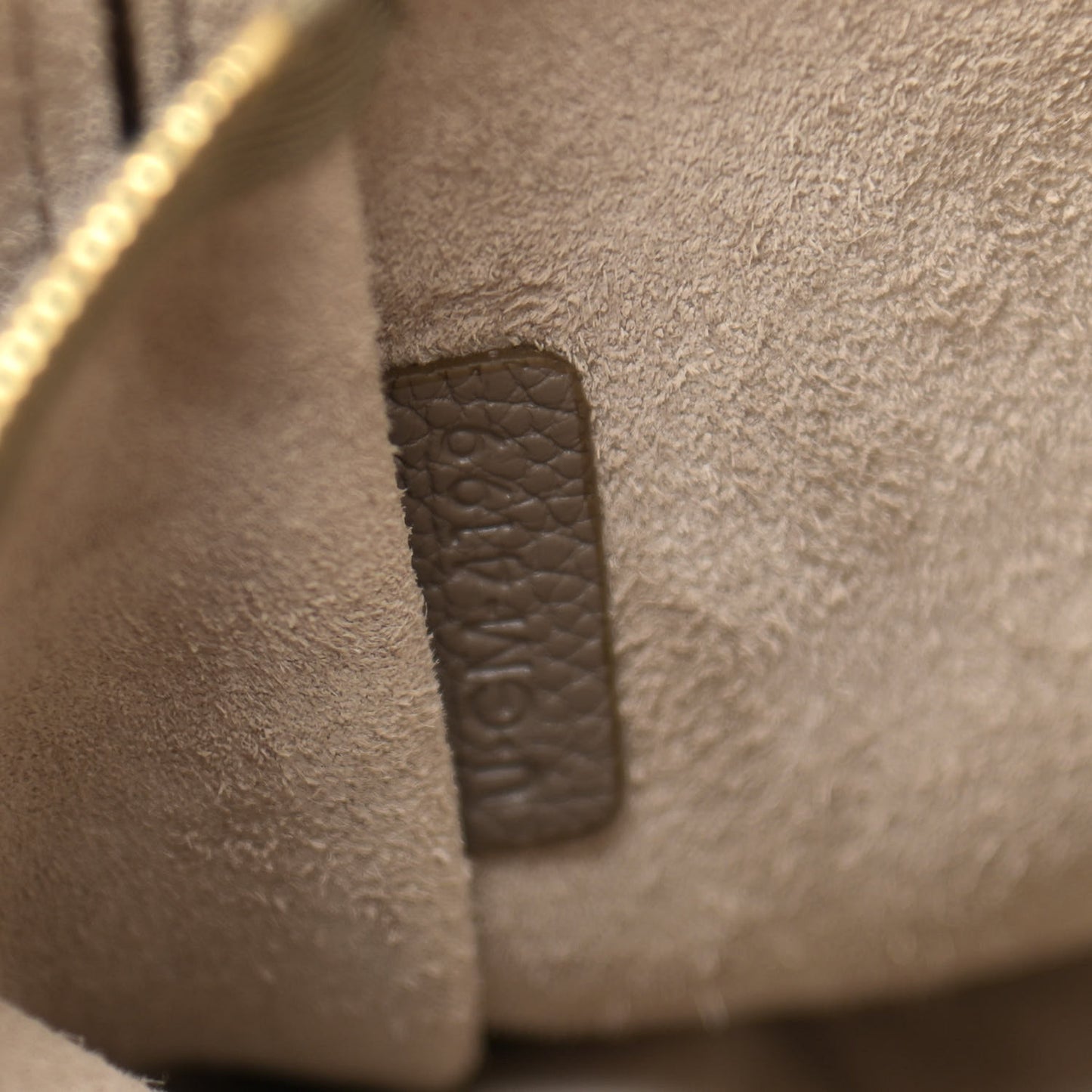 Soft Grained Calfskin Sangle Bucket Bag Taupe