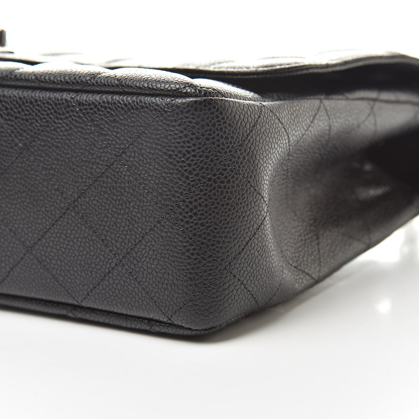 Caviar Quilted Jumbo Single Flap Black