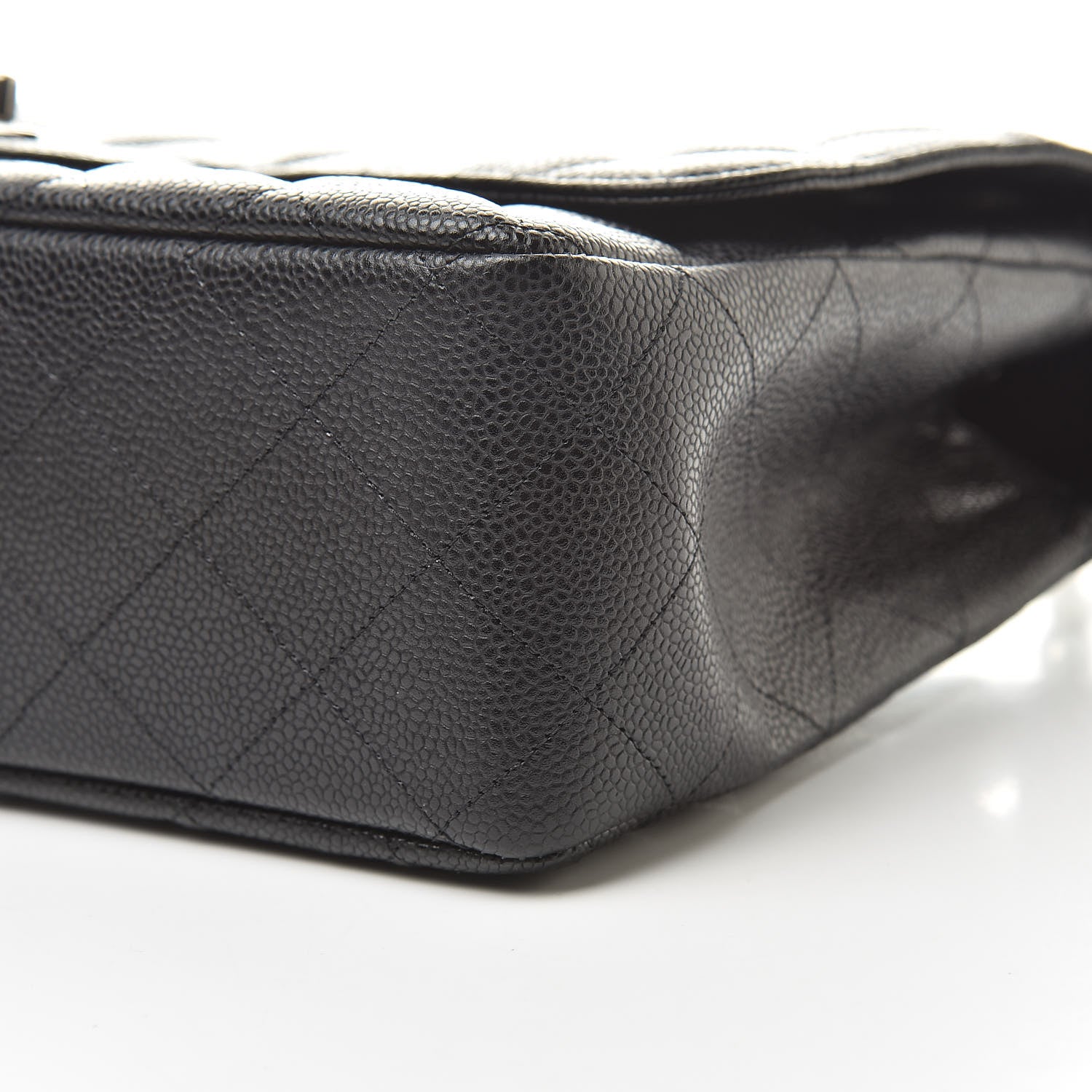 Chanel Caviar Quilted Jumbo Single Flap Black 10 of 11
