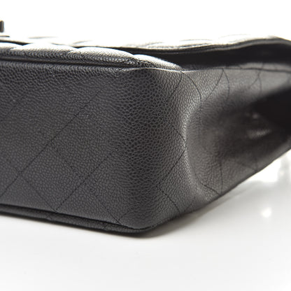 Chanel Caviar Quilted Jumbo Single Flap Black 10 of 11