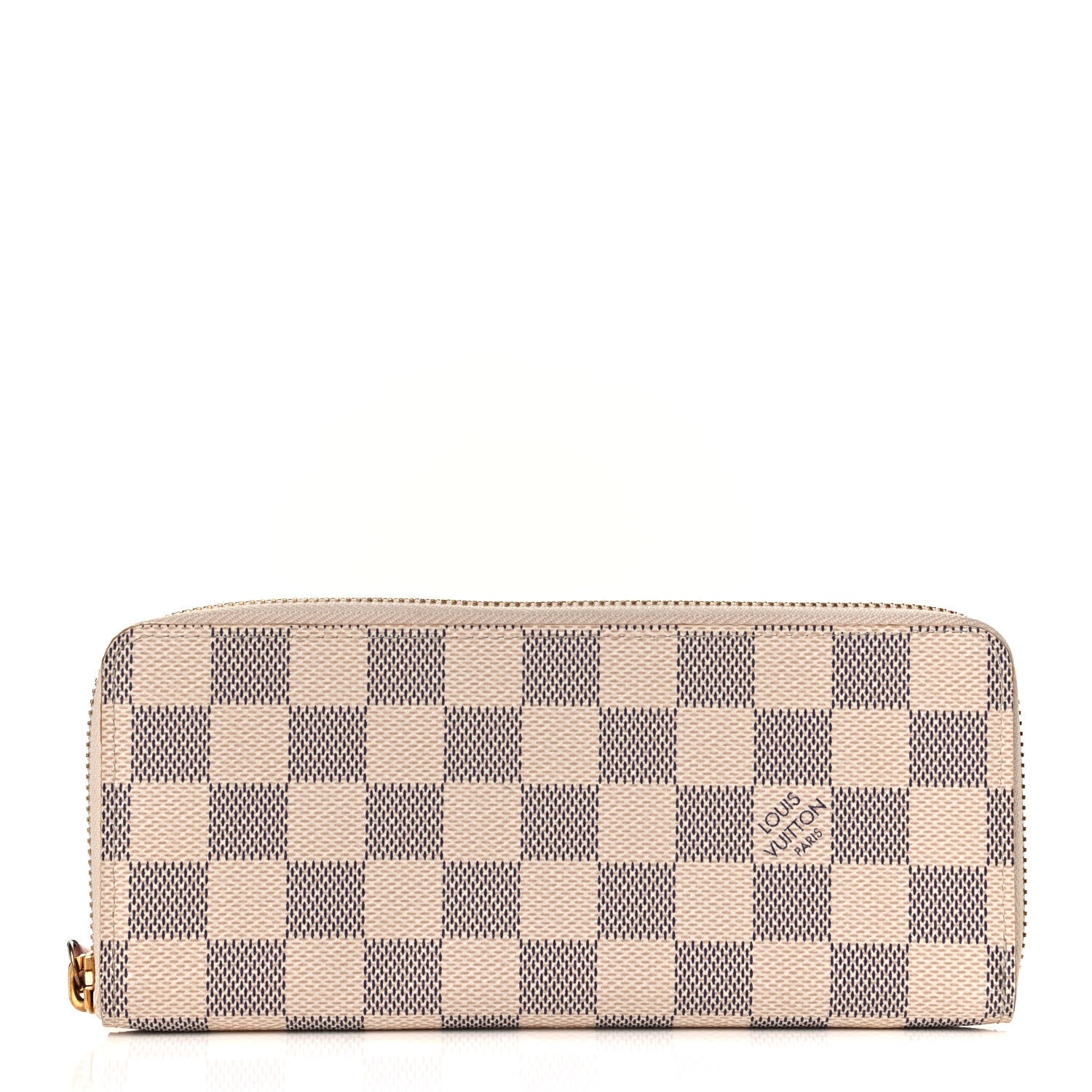 Louis Vuitton Damier Azur Clemence Wallet Rose Ballerine 1 of 6