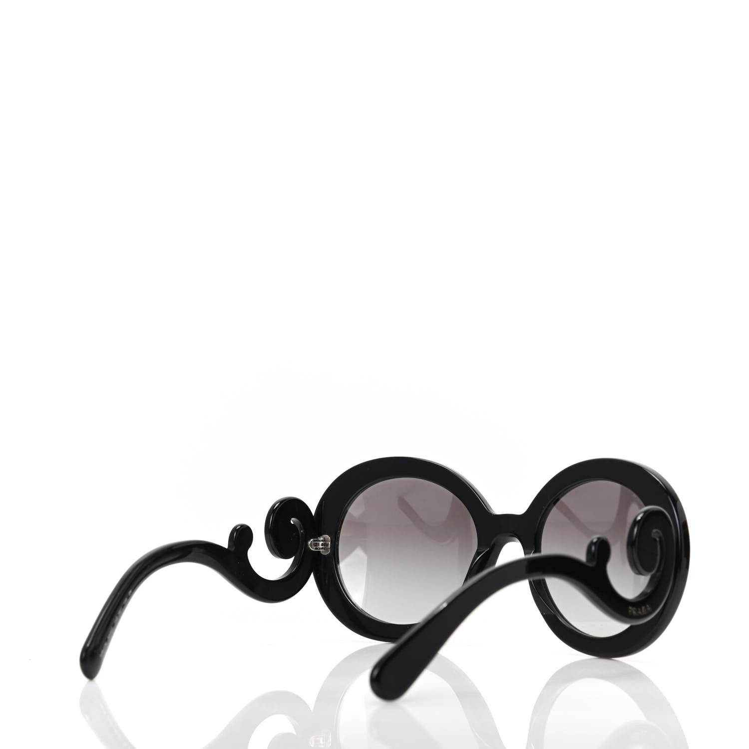 Prada Baroque Sunglasses SPR 27N Black 6 of 9