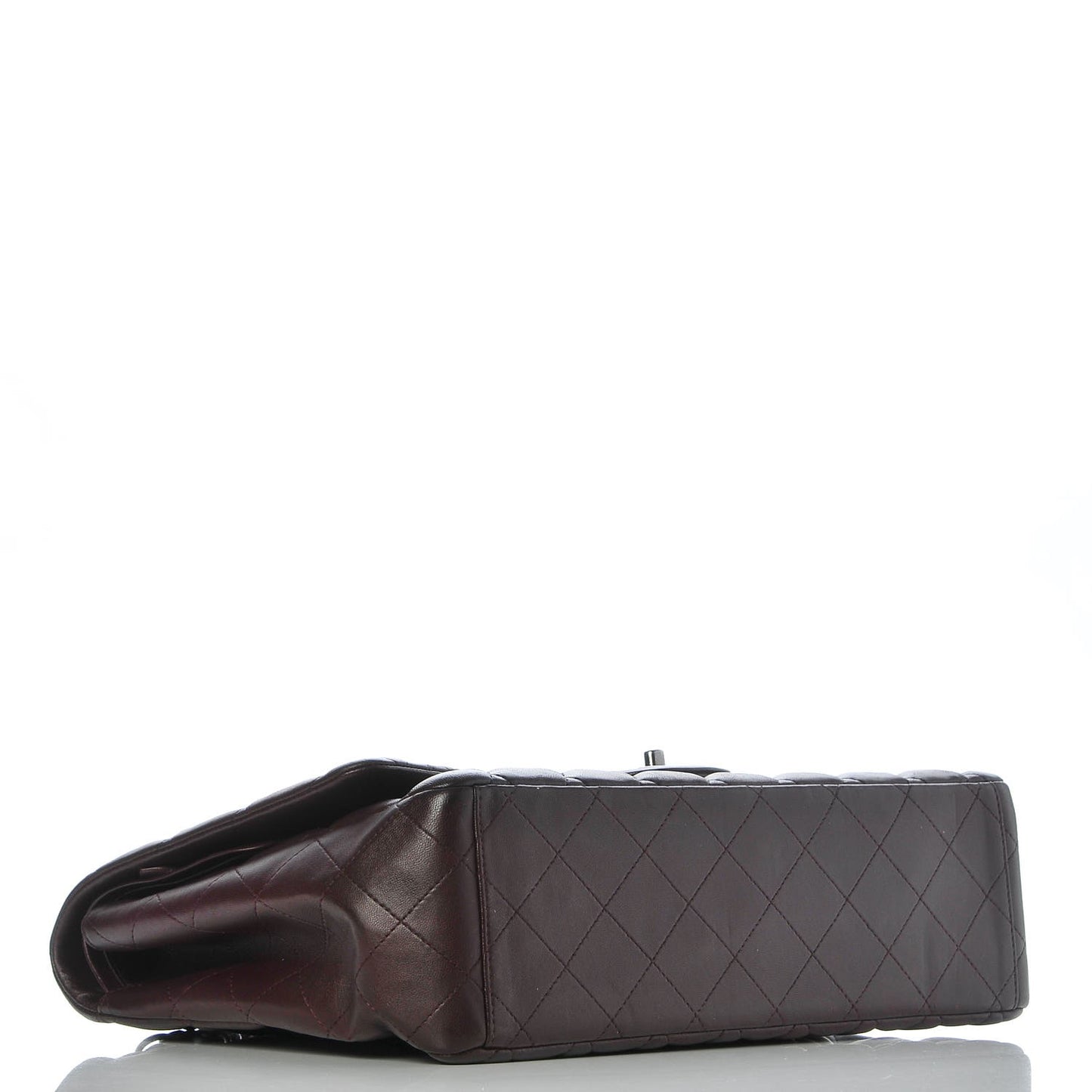 Lambskin Quilted Maxi Double Flap Purple