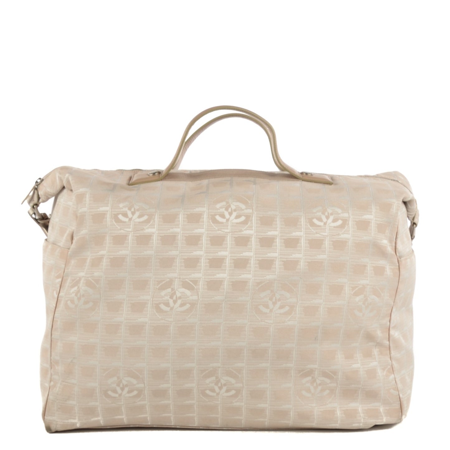 Nylon Travel Duffel Bag Beige