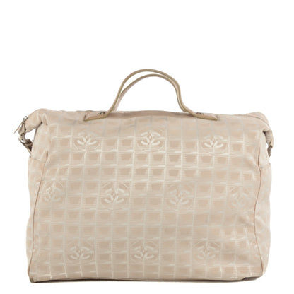 Chanel Nylon Travel Duffel Bag Beige 1 of 9