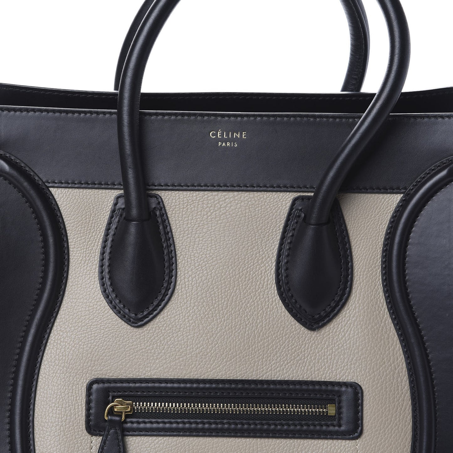 Elephant Calfskin Suede Mini Tri-Color Luggage Sand