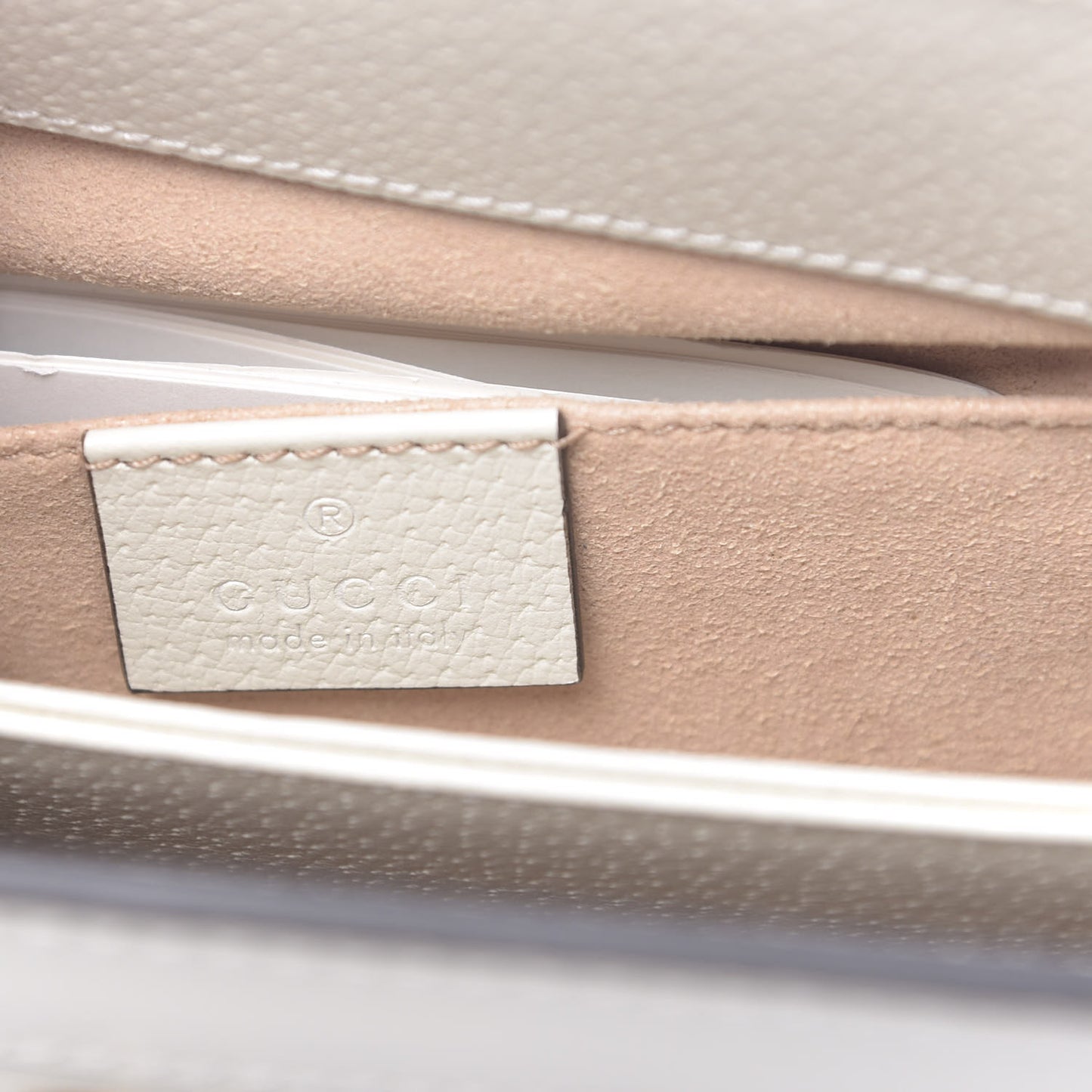 GG Supreme Monogram Flora Web Small Ophidia Chain Shoulder Bag White