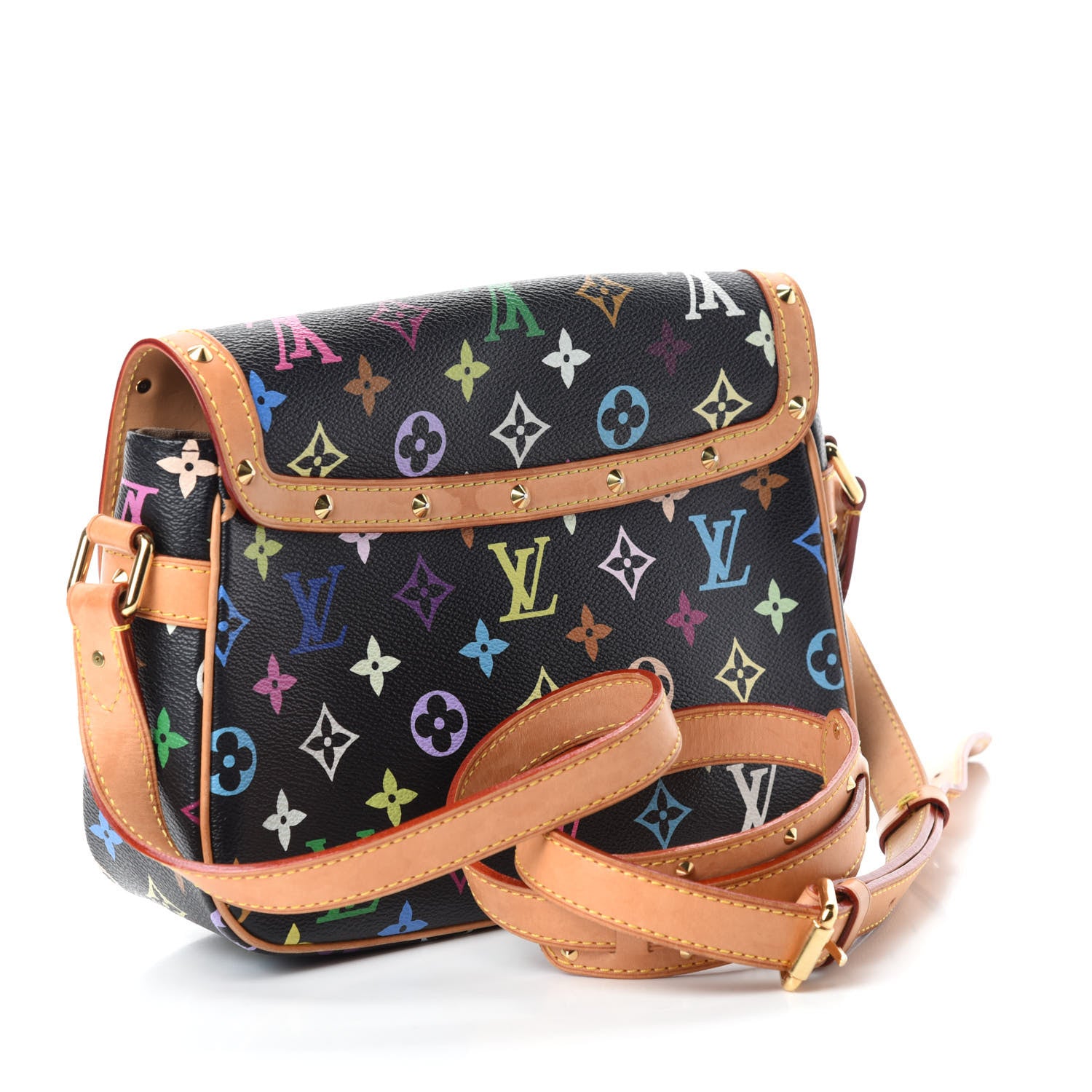 Louis Vuitton Monogram Multicolor Sologne Black 3 of 12