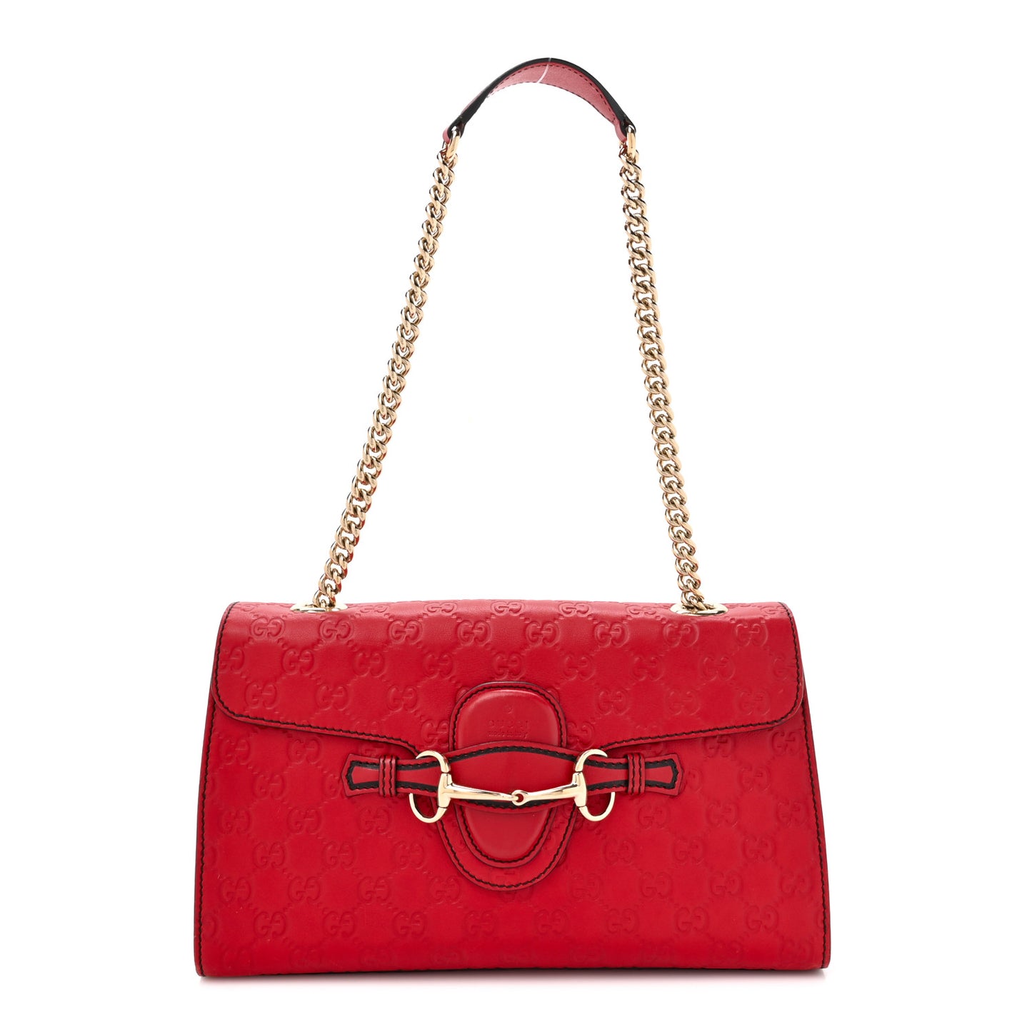 Guccissima Medium Emily Chain Shoulder Bag Red