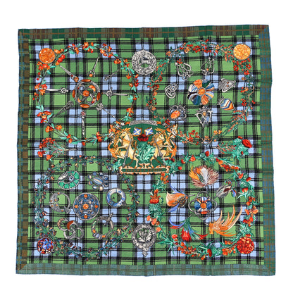 Hermes Silk Fleurs D Ecosse Scarf 90 1 of 3