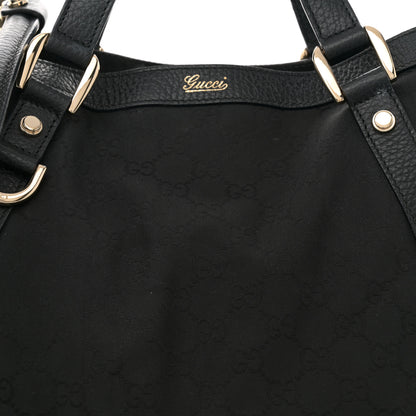 Gucci Monogram Medium Abbey Convertible Tote Black 8 of 11