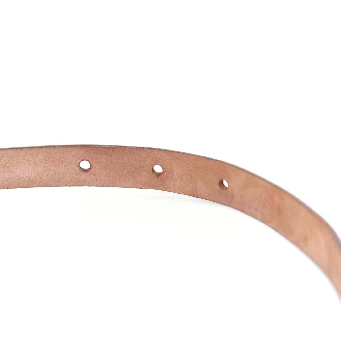 Calfskin Horsebit Skinny Belt 100 40 Brown