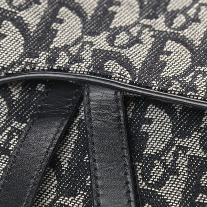 Christian Dior Monogram Double Saddle Bag Black 10 of 12
