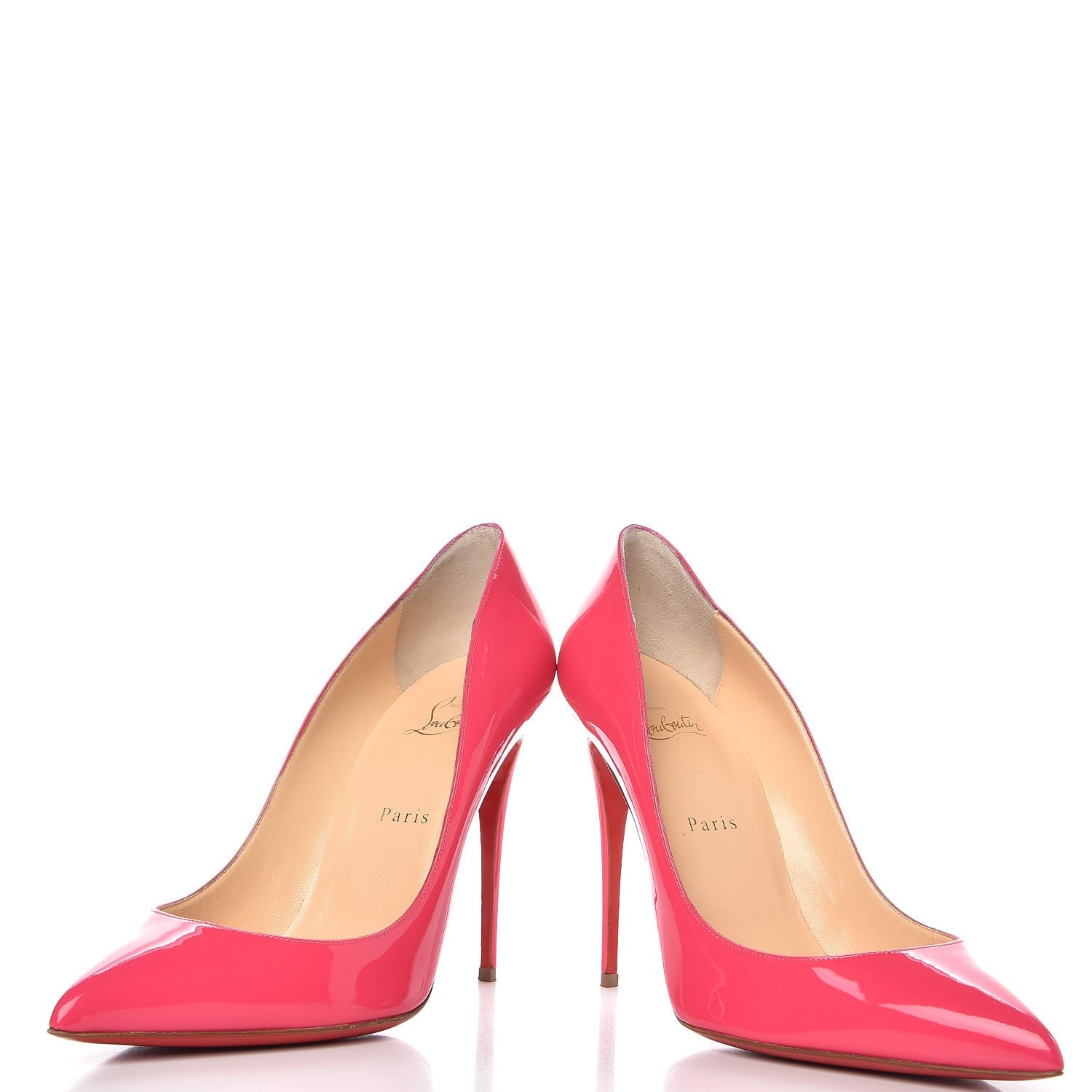 Christian Louboutin Patent Pigalle Follies 100 Pumps 41 Pinky 6 of 13