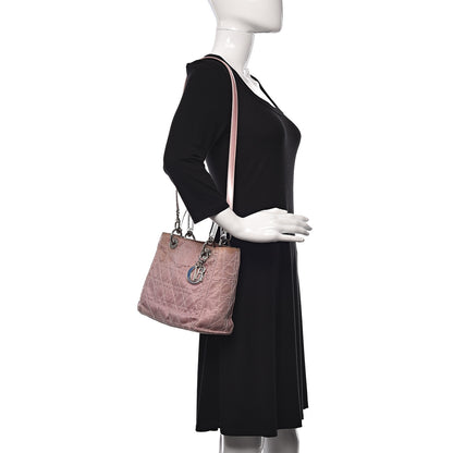 Christian Dior Satin Cannage Medium Lady Dior Pink 2 of 18