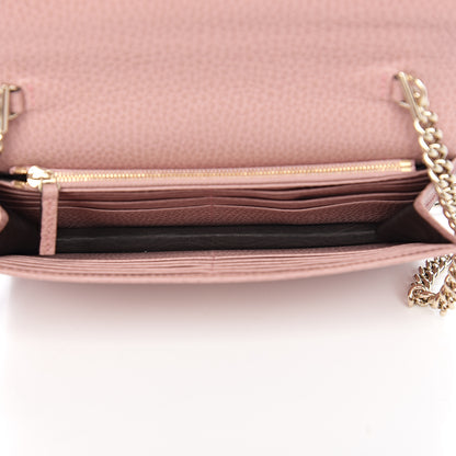 Gucci Dollar Calfskin Interlocking G Chain Wallet Soft Pink 4 of 8
