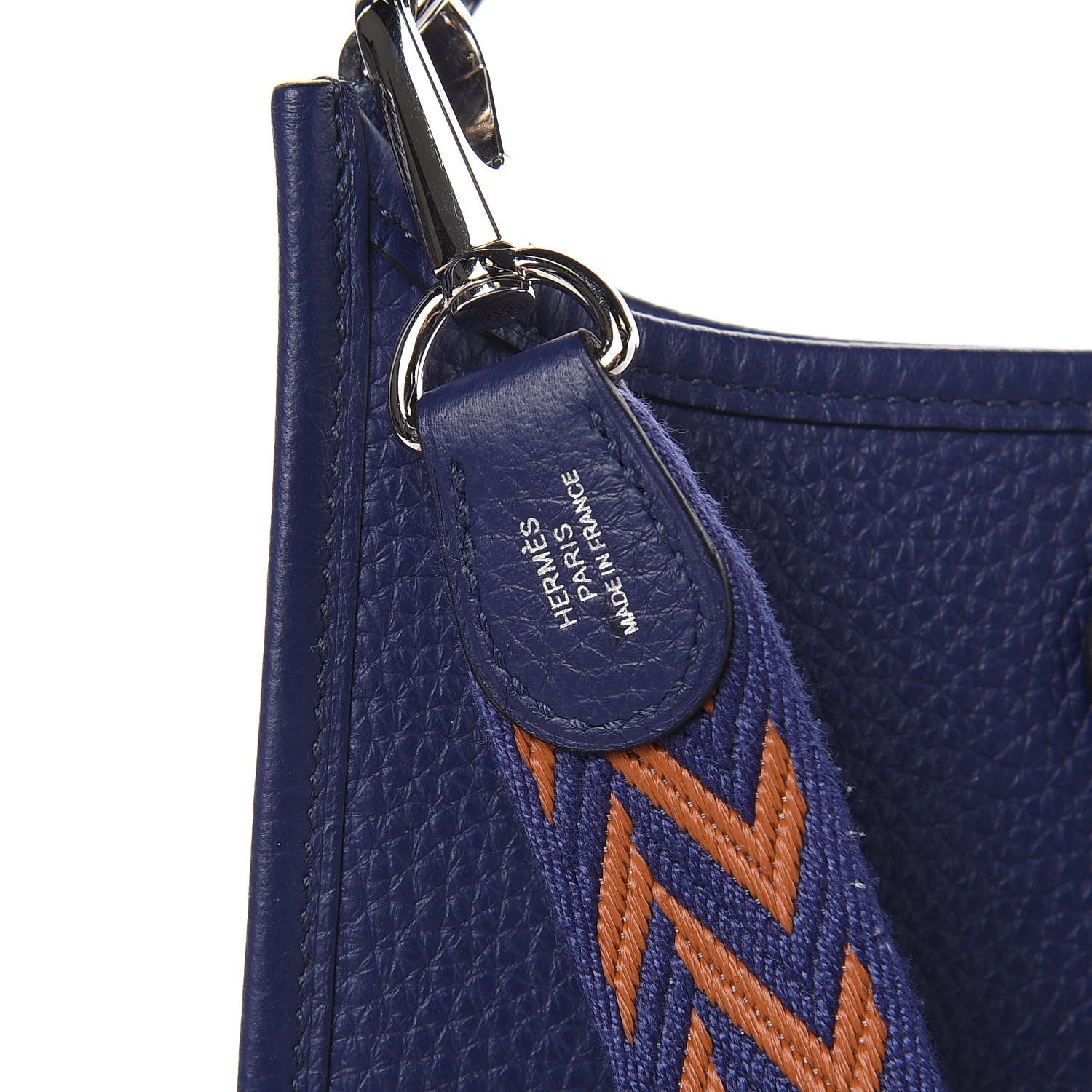 Hermes Taurillon Clemence Amazone Evelyne TPM Bleu Encre 6 of 12