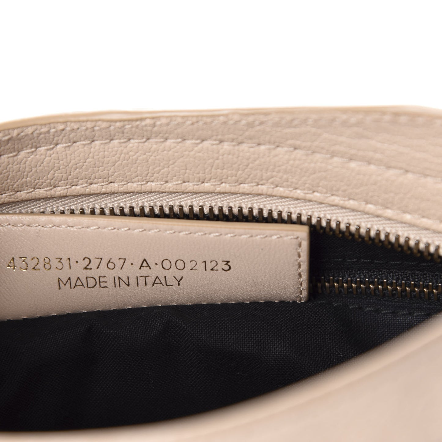 Chevre Classic Hardware Metallic Edge S City Beige Tapioca