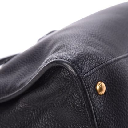 Prada Vitello Daino Shopping Satchel Black 12 of 13
