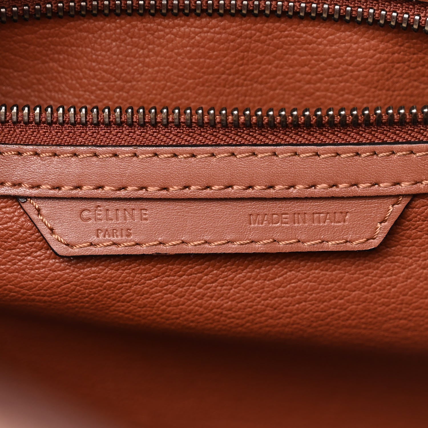 Celine Smooth Calfskin Mini Luggage Sienna 6 of 13