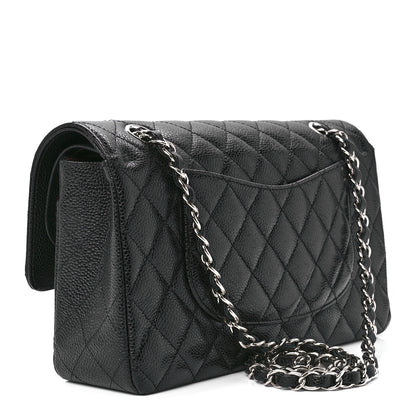 Chanel Caviar Quilted Medium Double Flap Black 3 of 13