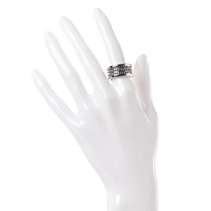 Bulgari 18K White Gold Pink Sapphire B.Zero1 Three-Band Ring 53 6.25 2 of 5