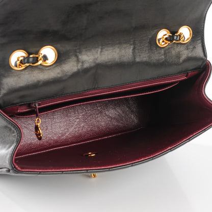 Chanel Lambskin Quilted Chevron Small Single Flap Black 5 of 9