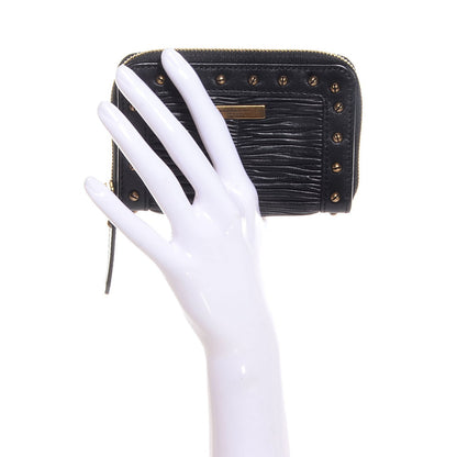 Burberry Leather Plisse Burnham Zip Coin Case Black 2 of 8